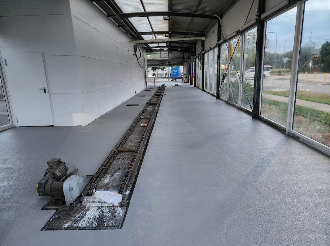 Car Wash Center After Flooring